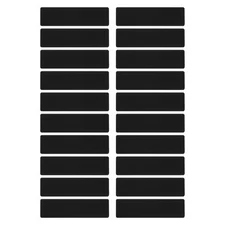 20Pcs Blank Name Plates Anodized Aluminium Laser Engraved Black 3 x 1 Inch