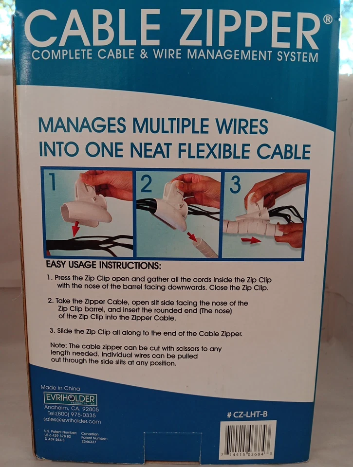 Cable Zipper Complete Cable and Wire Management System EvriHolder WHITE - Image 4 of 4