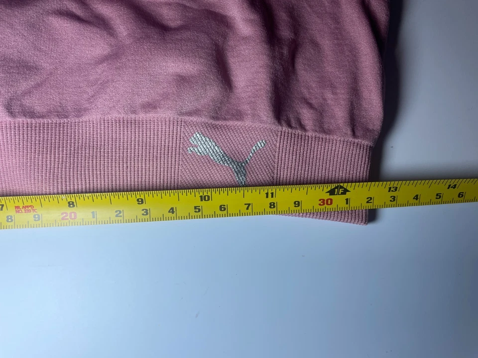 Puma Pink Sports Bra - Size Large Womens Gym Exercise Top Adjustable Straps - Image 4 of 4