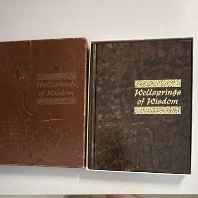 Ralph L. Woods Wellsprings of Wisdom Hardcover Slipcase C.R. Gibson 1969