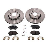 Bremsscheiben BelÄGe Vorne Satz FÜR Renault Modus Clio 3 Nissan Micra K12 Vaico