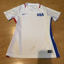 Nike Women’s USA Soccer National Team 2016 Olympic Jersey Sz Small White 