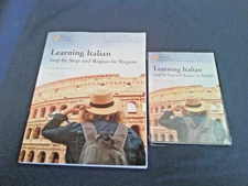 Teaching Co Great Courses DVDs  :     LEARNING ITALIAN    4 DVDs + Workbook  NEW