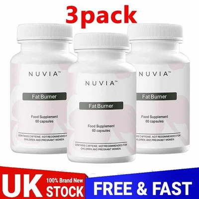 3PACK Nuvia Fat Burner Weight Management , 60 capsules UK~