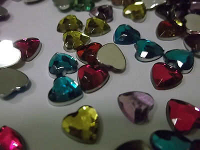 125-1000 Flatback 8 mm Kunststoff Herz Diamanten Verzierungen - 2 kaufen 3. erhalten 50 % Rabatt
