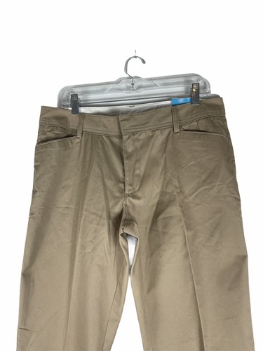 NWT Culver?s Men?s British Khaki Pants Sz 10 Flat Front Pants Unfinished Hem. - Picture 8 of 10