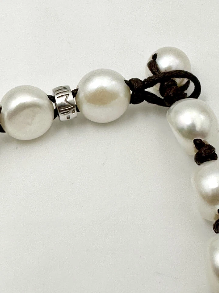 Bracciale Mimì Milano Perle Bianche, Argento Sterling 925 - Immagine 3 di 4