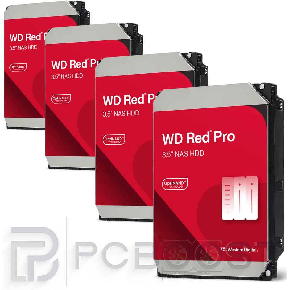 WD Red PLUS & PRO Bundle 48, 40, 32, 24/16 TB 3.5” SATA x4 NAS HDD's 4/6/8/12TB - Image 2 of 4