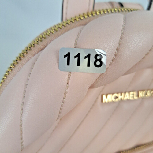 Michael Kors Cute Light Pink Quilted Leather Mini Backpack - Excellent Condition - Picture 13 of 13