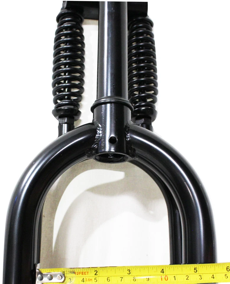 Horquilla de bicicleta 26"x3.0 - 4.0 doble clásica Springer 1-1/8" compatible con freno de disco Foto 2 de 4