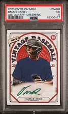2023 Onyx Vintage AUTO Green Ink /50 OMARI DANIEL Minnesota Twins PSA 5