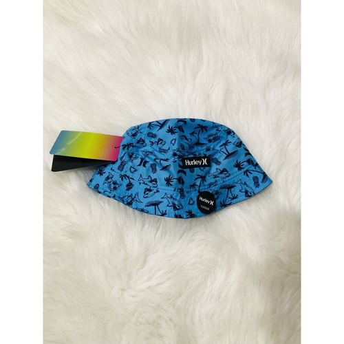 New Hurley 2T-4T Camo UPF 50+ Bucket Hat Blue Unisex Toddler Hair Accessory - Picture 1 of 8