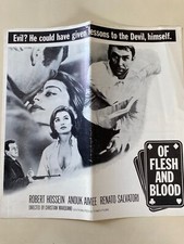 Of Flesh and Blood Pressbook 1964 Robert Hossein, Anouk Aimee
