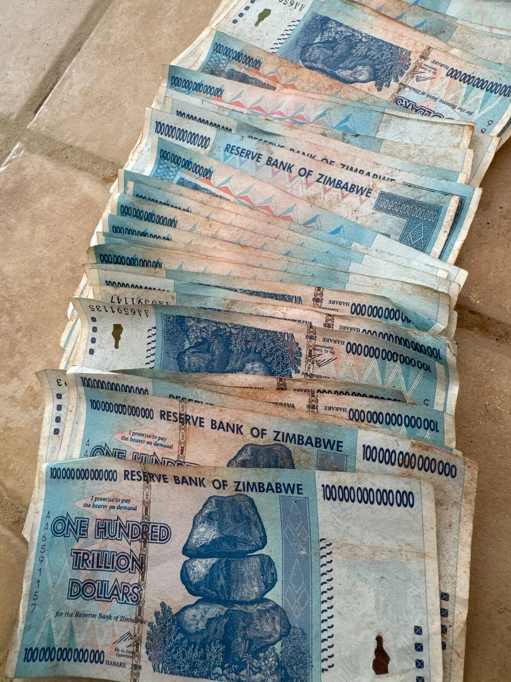 🇿🇼 ZIMBABWE 100 TRILLION DOLLAR AA/2008 P-91 CIRCULATED BANKNOTE - Image 2 of 4