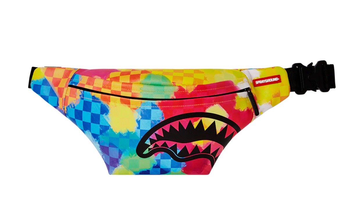 NEW IN BAG SPRAYGROUND VIVID LIVID AND SPLIVID SAVVY CROSSBODY BAG