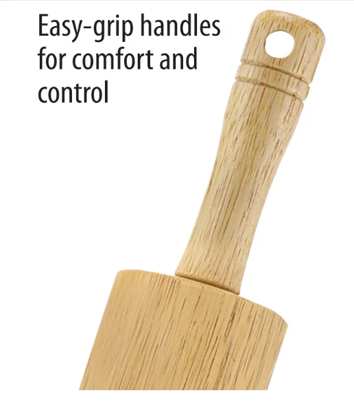 Farberware Classic Wood Rolling Pin, 18 Inches Foto 3 de 4