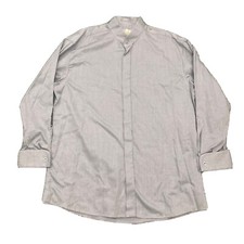 VTG NWT Eton Button Up Shirt Mens 17 Band Collar French Cuff Dress Shirt