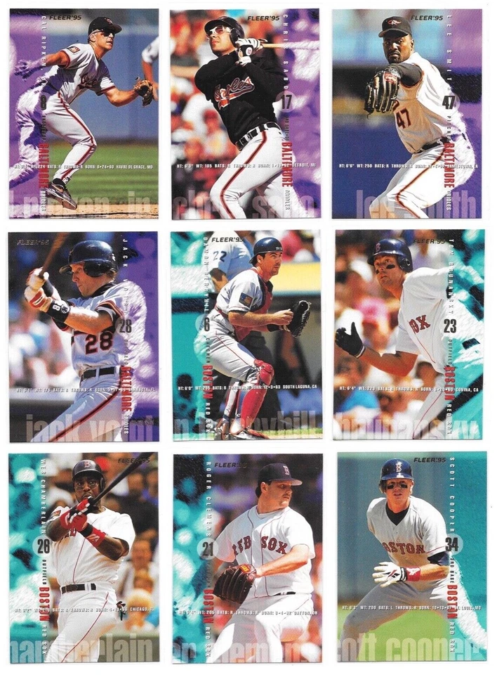 1995 Fleer Baseball Trading Cards / You Choose #s 1 - 250 / mb29 - Image 3 of 4