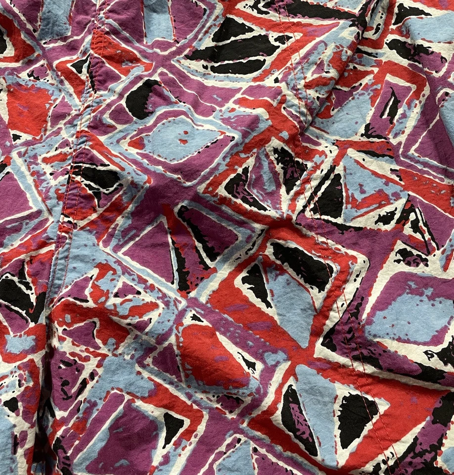 Bañador Para Hombre XL Vintage Arena Roja Forrado Abstracto Cintura Elástica Años 90’s  Foto 4 de 4