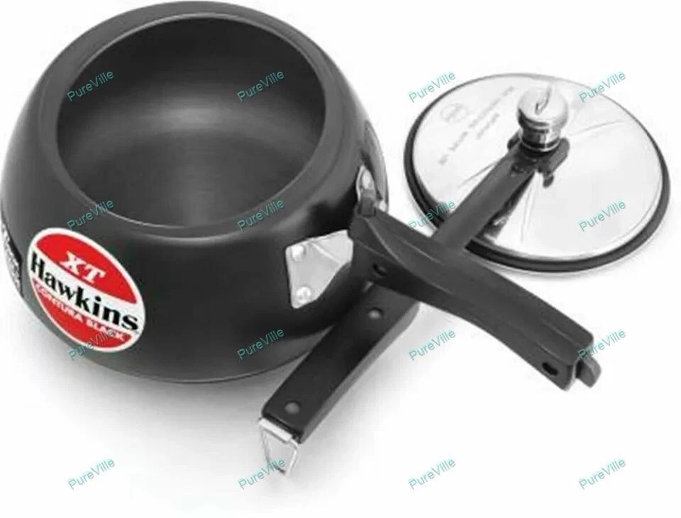 Hawkins Pressure Cooker Contura Anodized Extra Thick Base for Induction 3 Litres
