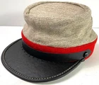 CIVIL WAR CSA CONFEDERATE JEAN WOOL ARTILLERY KEPI FORAGE CAP HAT-MEDIUM