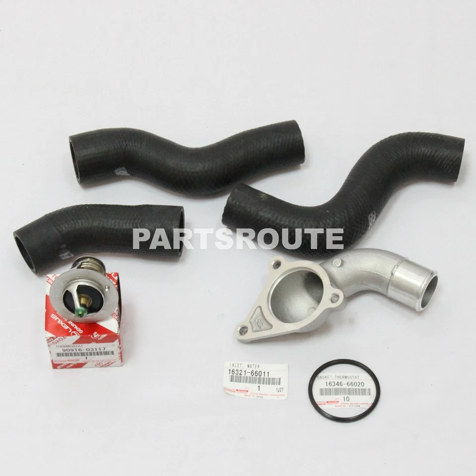 Toyota Land Cruiser 4.5L 93-97 Lexus LX450 OEM Thermostat & Radiator Hose Kit - Image 2 of 2