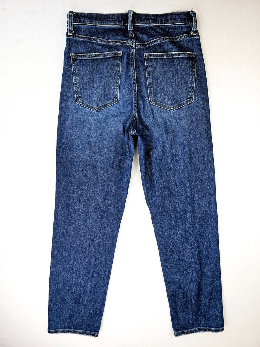 Uniqlo Size 27X29 Women's Regular Straight High Rise Kaihara Blue