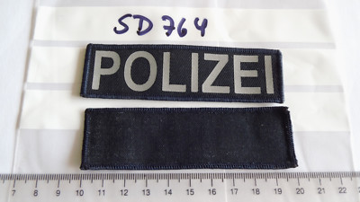 Polizei Schriftzug POLIZEI ca 10x3cm lang reflektierend 2 Stück (sd764)