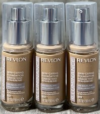 Revlon Illuminance Skin Caring Foundation Light Natural 213 - Lot of 3