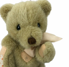 Cherished Teddies Plush Vintage Teddy Bear Dakin Stuffed Animal Patches Heart
