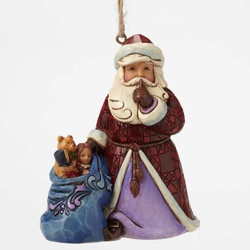 Jim Shore Heartwood Creek Santa with Bag Toys Ornament 4049405