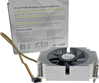 Gelid 1U Lo Profile Kühler Universal AM 4 CPU für AM4 Board NEU/NEW
