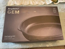 Berghoff Gem Stoneware Oval Baking Dish 16.25" x 10.75", 5.3 qt