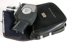 ART DECO 8MM MOVIE CAMERA IN ORIG LEATHER CASE