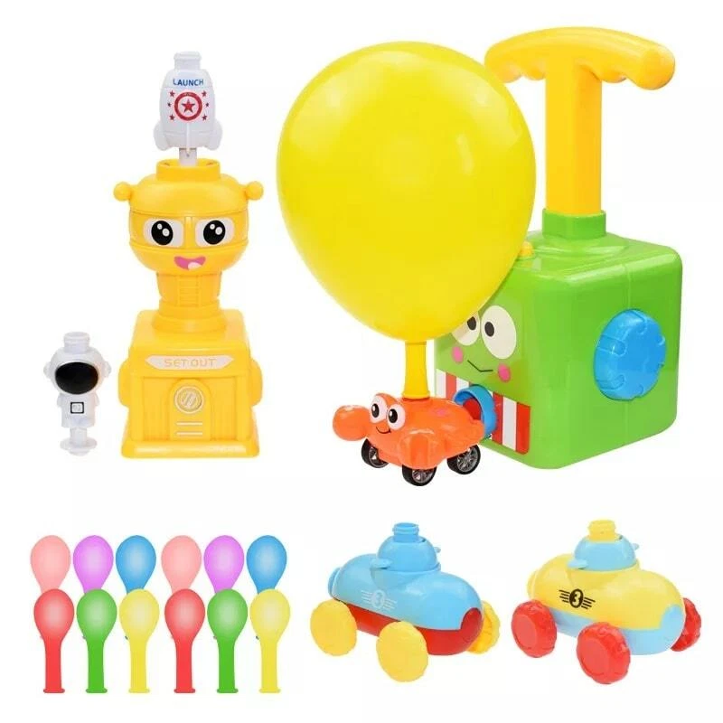 Balloon Launcher Powered Car Toy Set for Kids Children Toddlers Boys Girls Gift — 第 2/4 张图片