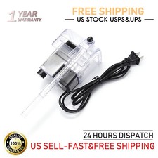 Fish Tank Hang On External Oxygen Pump Water Filter Mini Waterfall Aquarium US