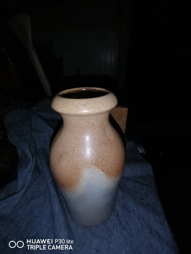 VTG MCM SCHEURICH KERAMIK W. Germany Brown/Tan Speckled Glazed Pottery Vase - Picture 7 of 8