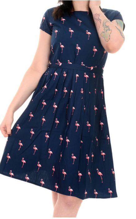 Mujer Run & Fly Indie Retro Vintage 50's Té Vestido Estilo Flamenco Estampado
