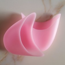 Ladies Girls Clear Silicone Gel Toe Pads Ballet Pointe Shoes Protection Pad Pink