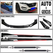 For Hyundai Tucson 05-21 Front Bumper Lip Splitter +Side Skirts Rear Diffuser