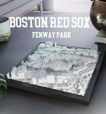 Boston Red Sox Fenway Park BallPark Replica Model  MLB 8”x 8” Framed Desk