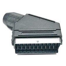 Connettore SCART spina maschio SCART 21 poli volante a saldare