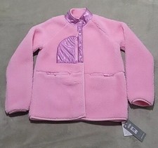 Girls Fleece Jacket Sherpa Outwear 12 - 14 Years 31 - 32" Chest Pink