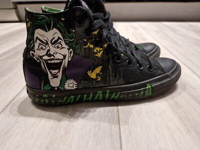 Converse DC Comics The Joker hohe Schuhe Turnschuhe UK Größe 7 