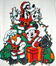Vintage 90s Disney Mickey Mouse Christmas Sweatshirt Medium Jerry Leigh Made USA
