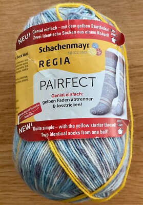 100 gram ball of Regia PAIRFECT DESIGN LINE Sock knitting yarn #07124