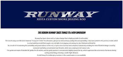 Canne Spinning Xesta Runway XR 106MH 10'6" Pour Pêche En Mer Neuve