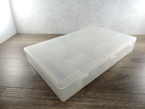 6 Compartment Plastic Organizer w/Dividers 6.75"x10.75"x1.75" - Picture 2 of 4