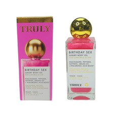 TRULY Birthday Sex Luxury Body Oil 3.1 fl oz / 90 ml Vegan Clean Cruelty Free