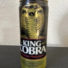 King Cobra Premium Malt Liquor Empty Aluminum Beer Can Tall